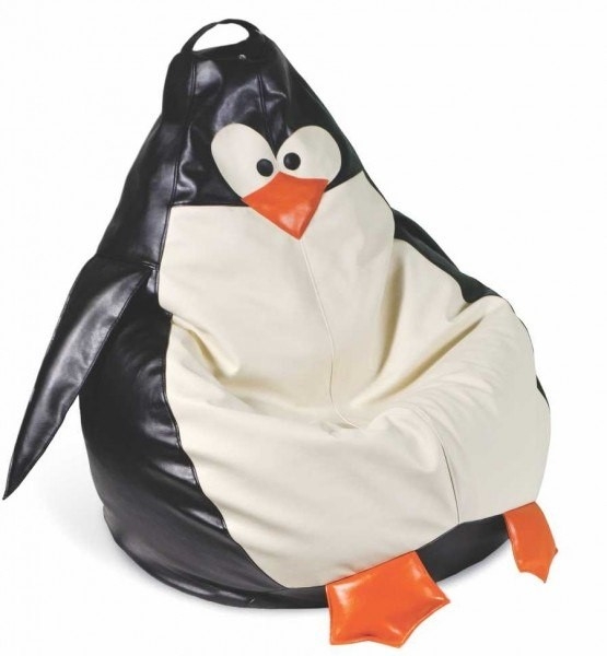 Крісло мішок груша у вигляді пінгвіна