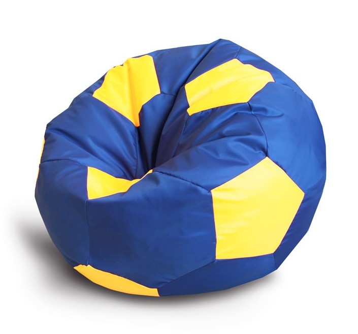 Синій жовтий крісло м'яч з оксфорду