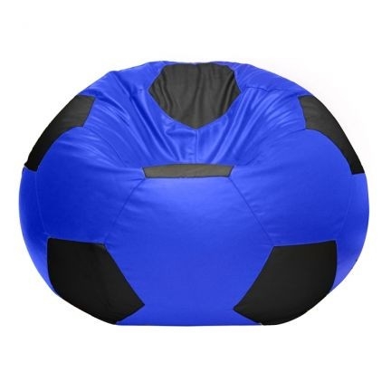 Синьо чорний безкаркасний м'яч із Шкір-заму