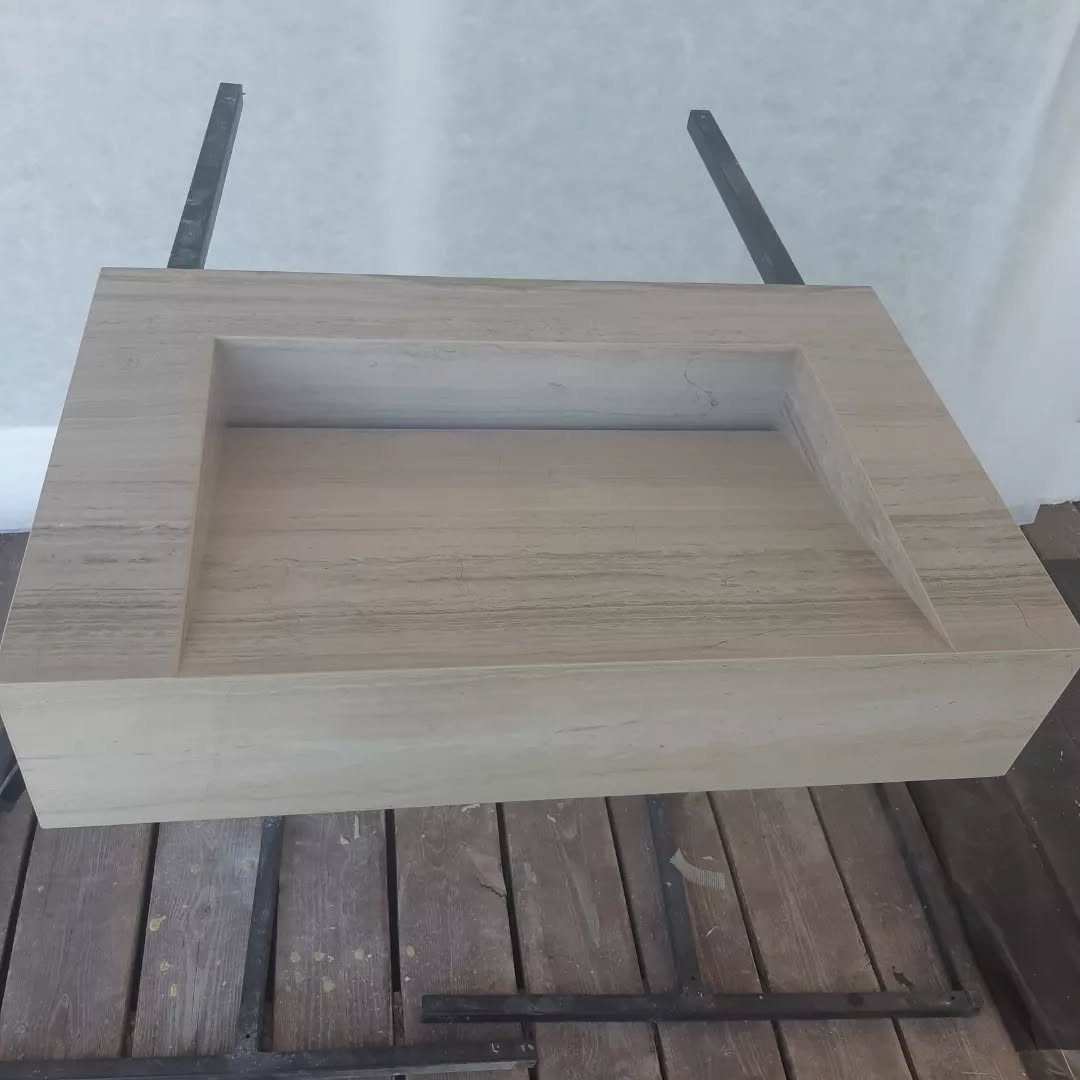 Купити раковину з керамограніту під дерево в Україні в стилі лофт