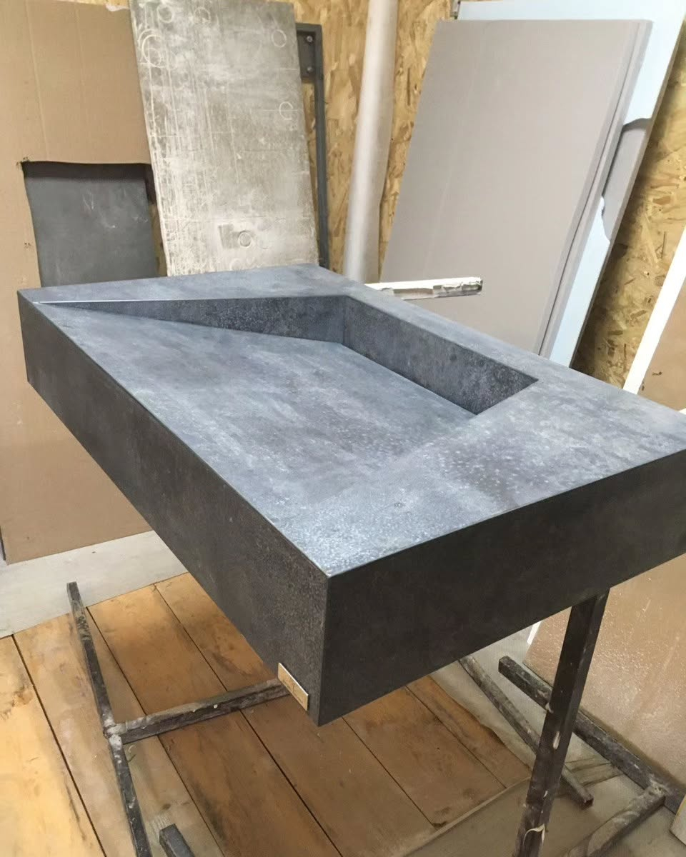 Купити тумбу під умивальник лофт із керамаграніту