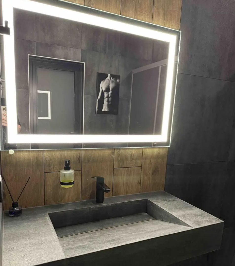 Стильний умивальник для закладу з керамаграніту