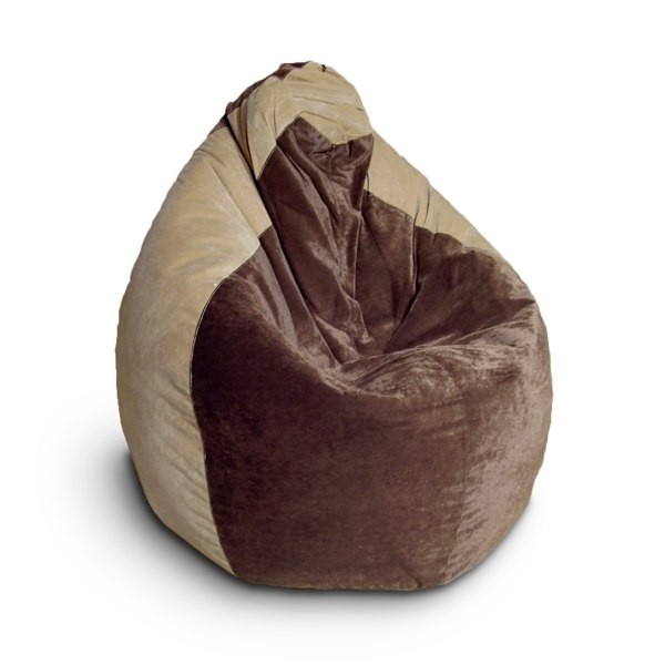 Крісло мішок груша кавового кольору