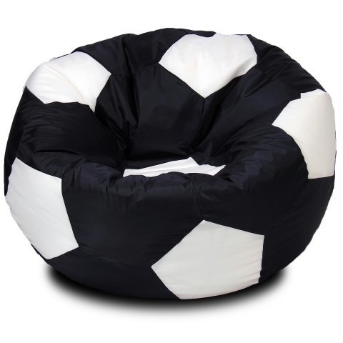 Чорно білий футбольний крісло м'яч з оксфорду