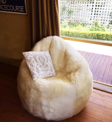 Купити хутряне крісло мішок груша в Україні