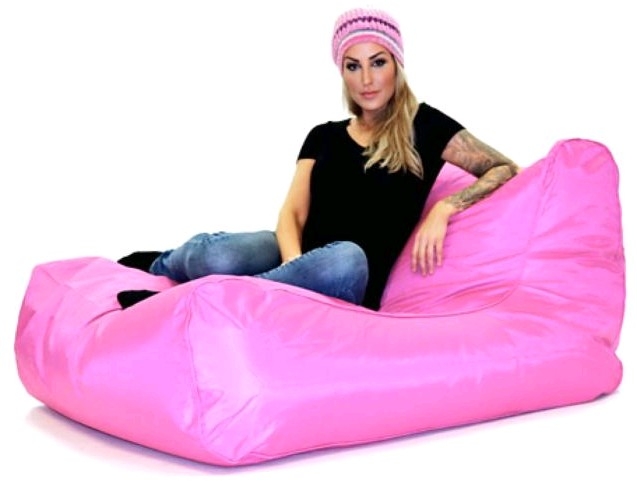 Рожевий диван із тканини оксфорд